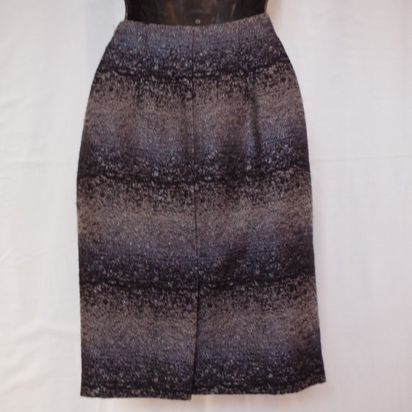 Ports 1961 Metallic Ombre Striped Tweed Skirt- Sz. 0 - Picture 7 of 8